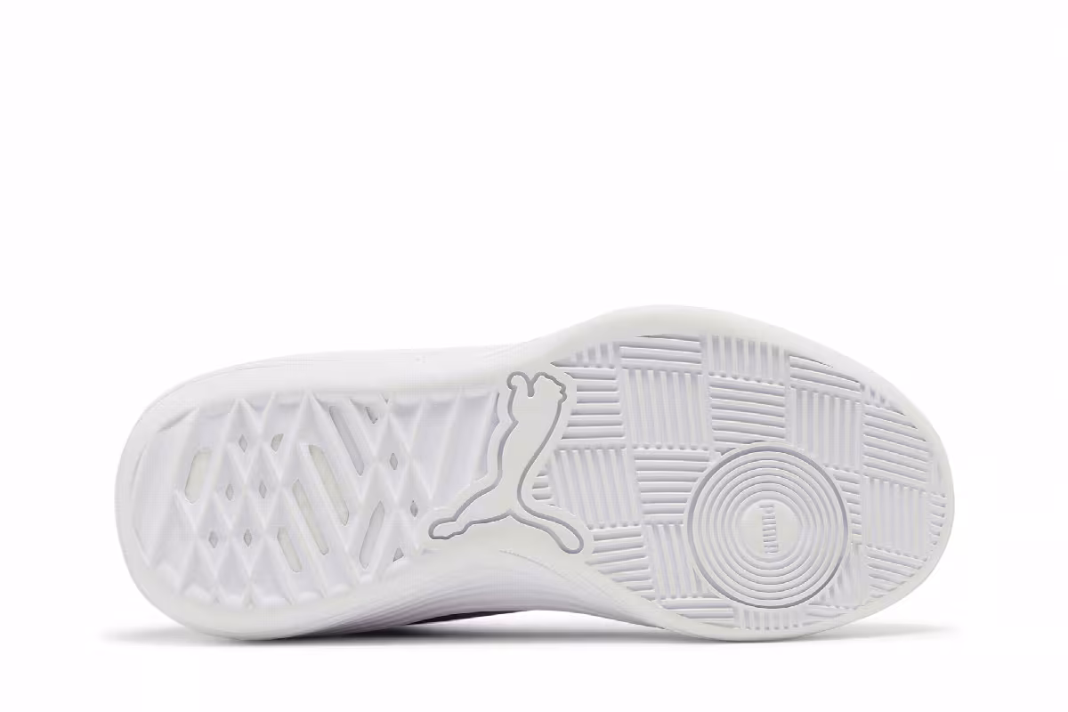 Puma Clyde All-Pro Jr White Spectra Yellow, view 5