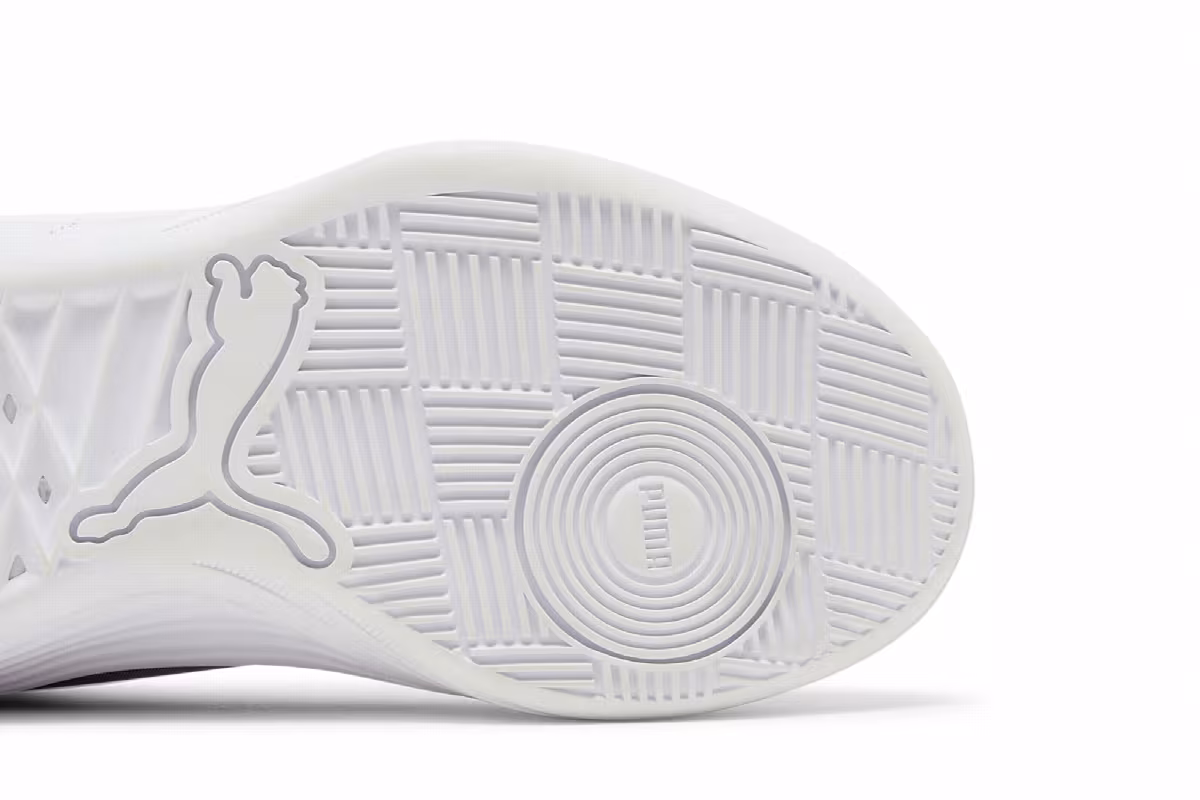 Puma Clyde All-Pro Jr White Spectra Yellow, view 6