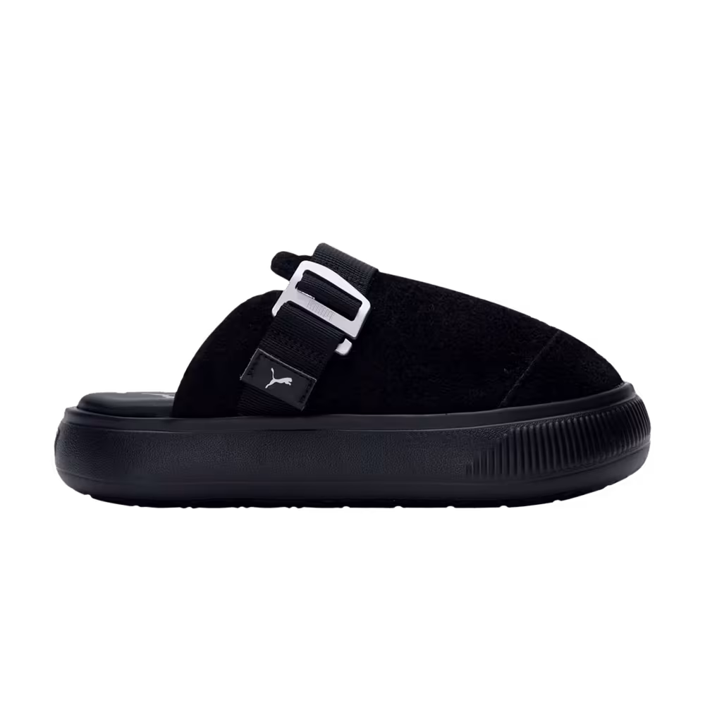 Puma Women's Suede Mayu Mule Black Silver