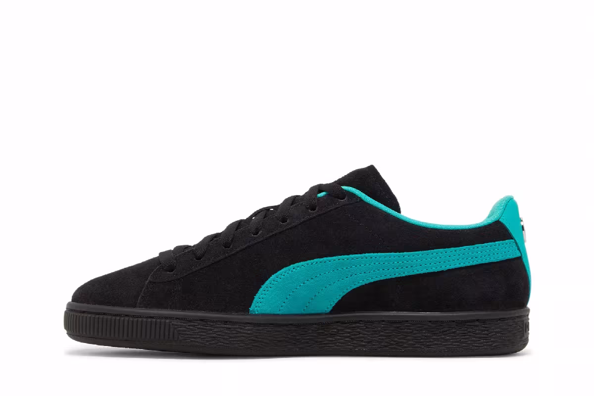 Puma Mercedes-AMG Petronas F1 x Suede Black Spectra Green, view 4