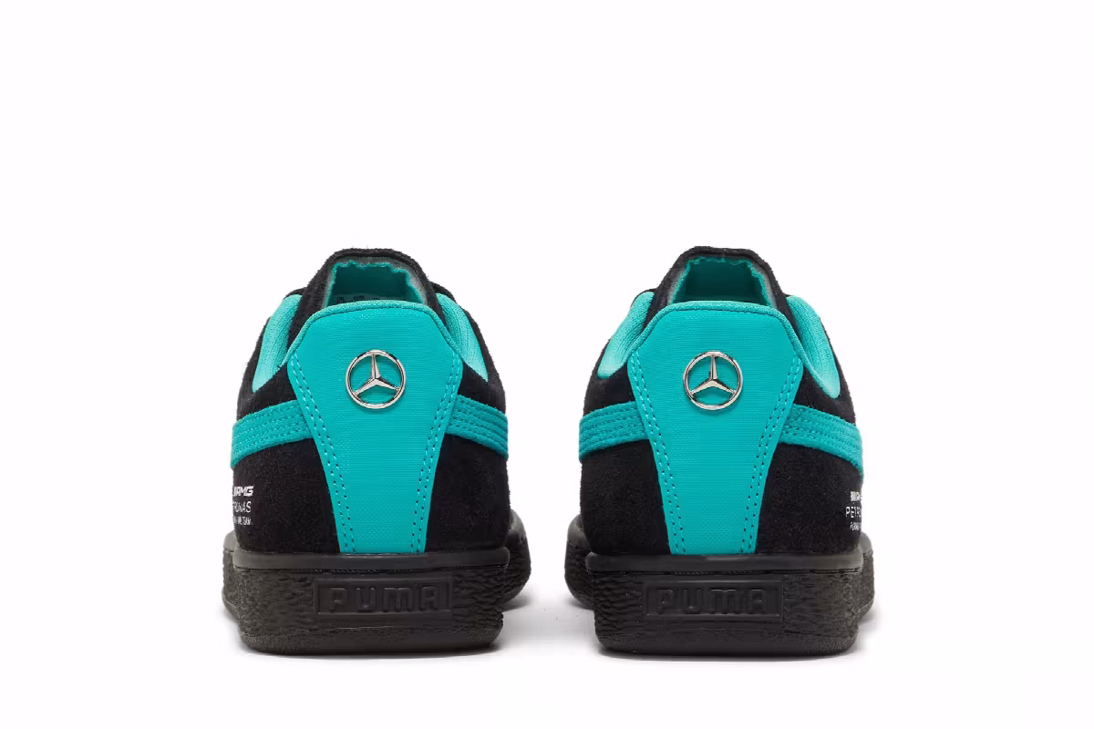 Puma Mercedes-AMG Petronas F1 x Suede Black Spectra Green, view 7