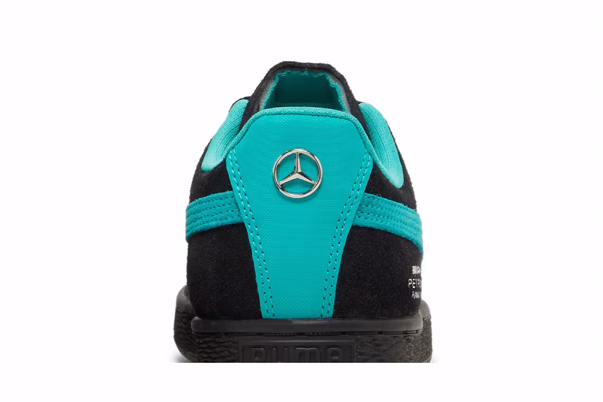 Puma Mercedes-AMG Petronas F1 x Suede Black Spectra Green, view 8