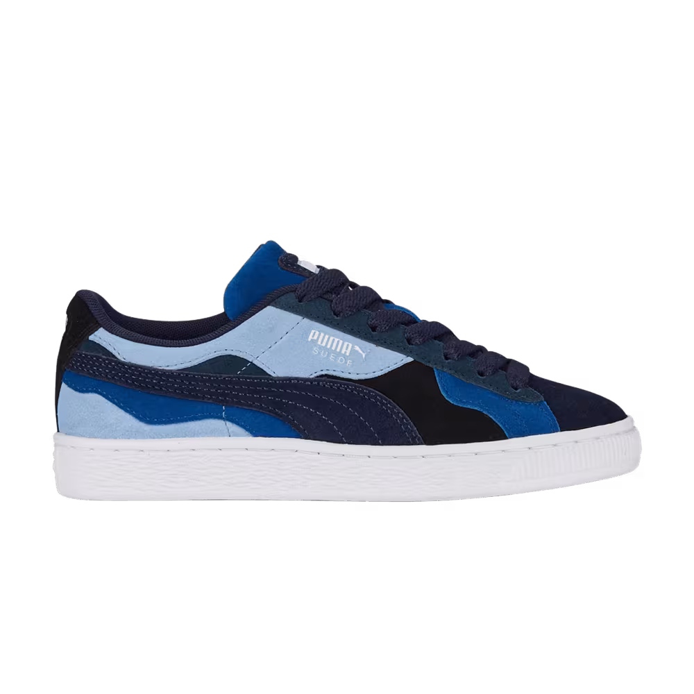 Puma Suede Big Kid Camowave - Navy Day Dream