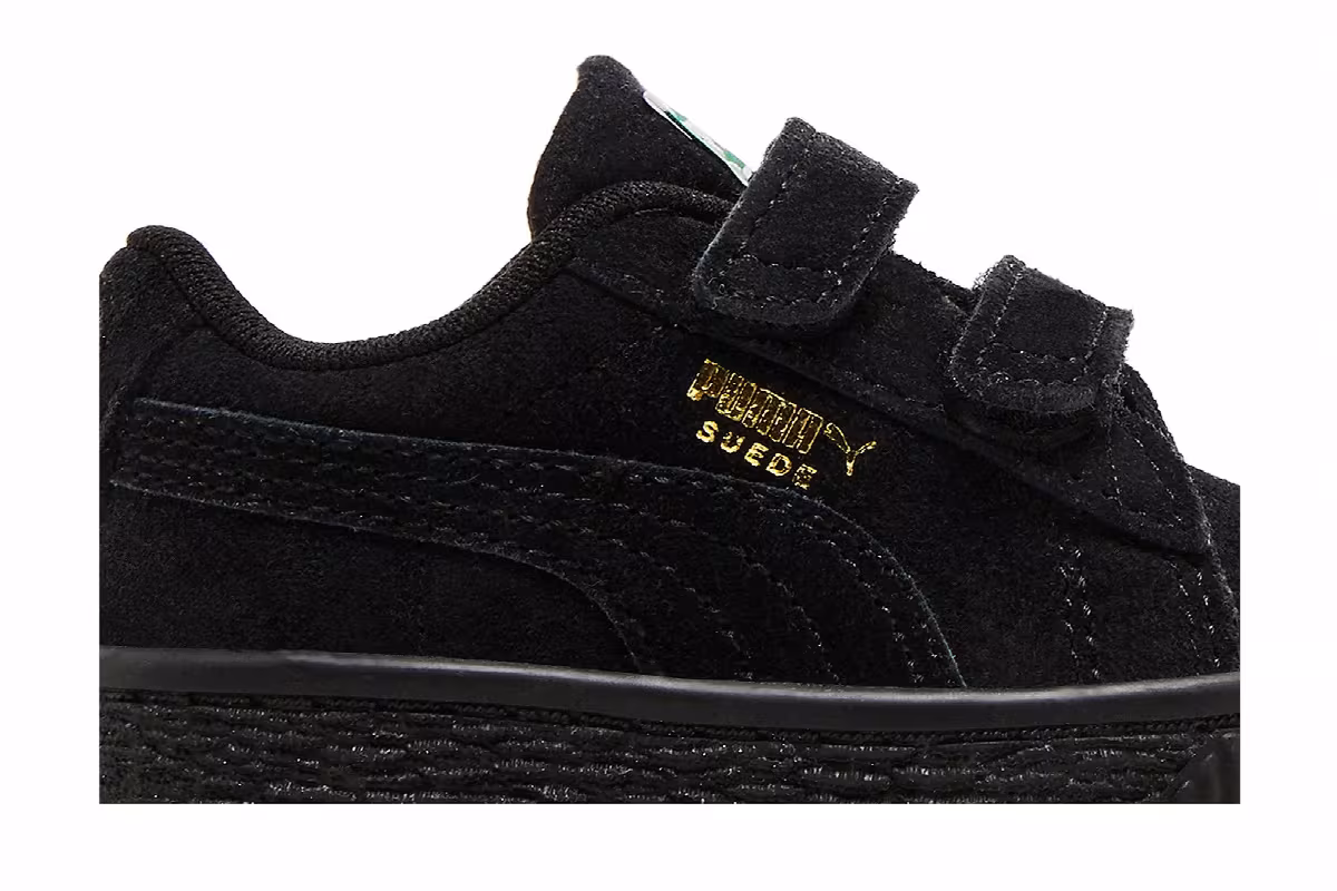 Puma Suede Classic 21 AC Infant Black Gold, view 3