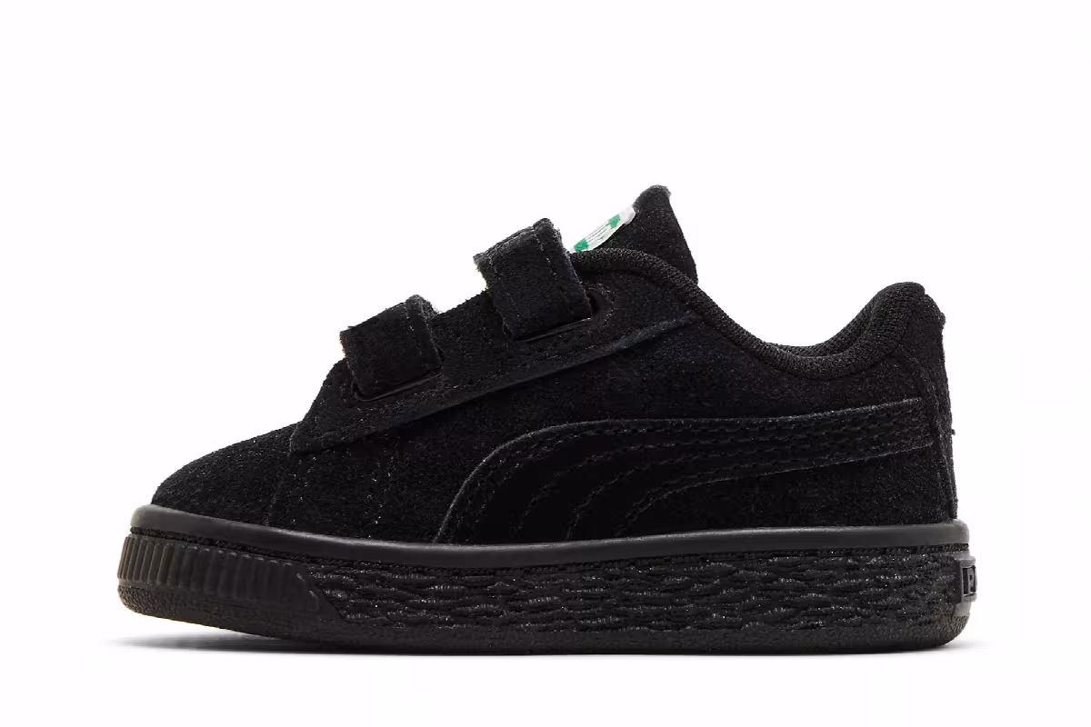 Puma Suede Classic 21 AC Infant Black Gold, view 4