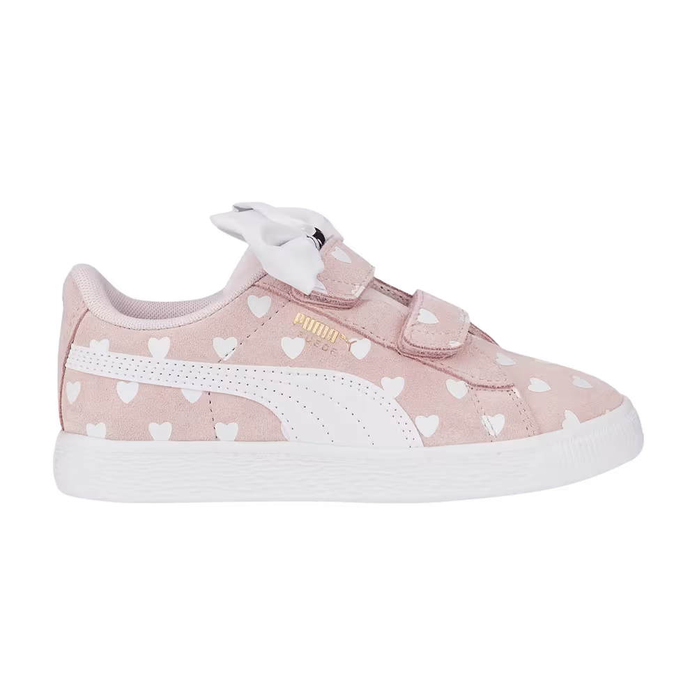 Puma Suede Classic Re-Bow Little Kid Hearts - Island Pink