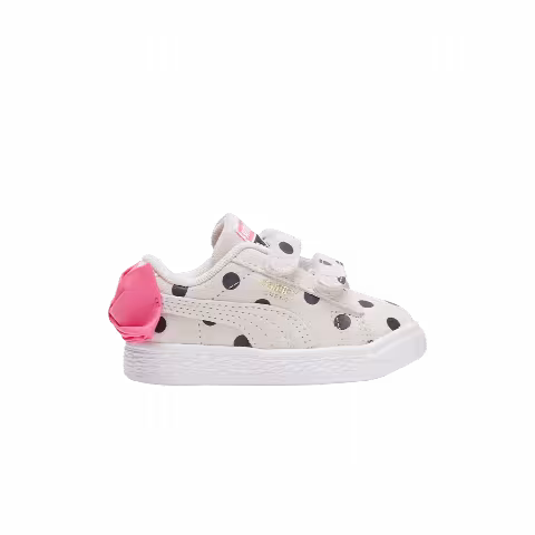 Puma Suede Light Flex Bow Graphic 5 Infant 'Marshmallow Polka Dots'