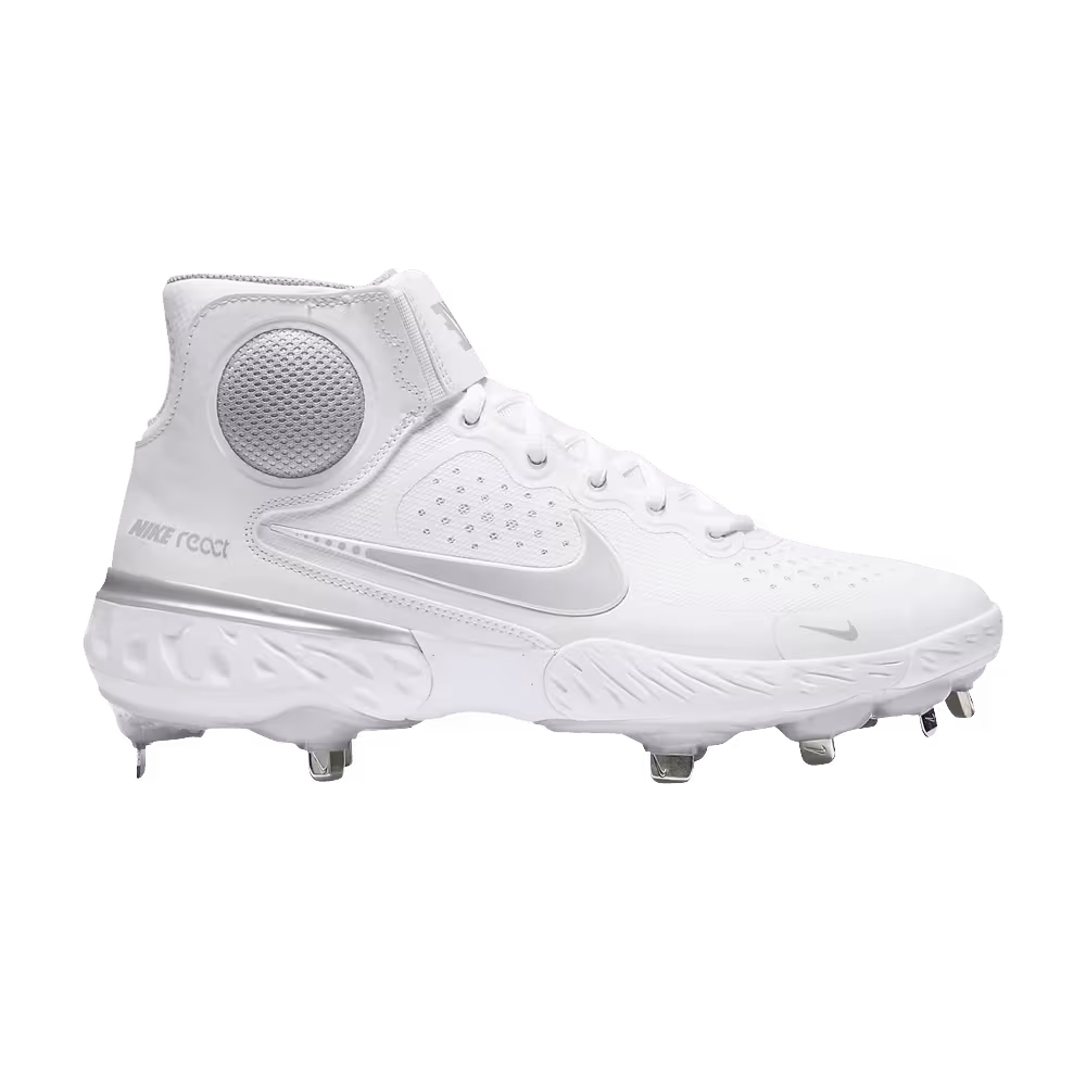 Nike Alpha Huarache Elite 3 Mid White Iron Grey