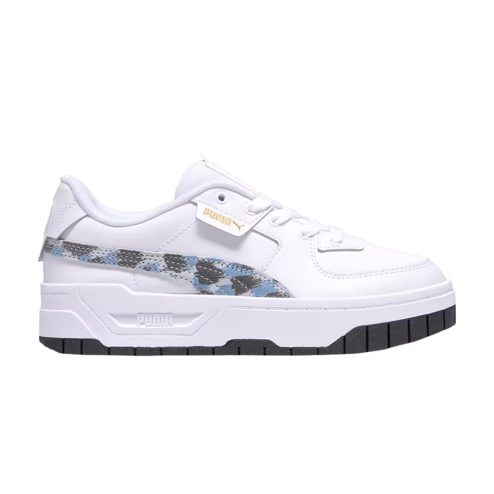 Puma Cali Dream Big Kid Animal Print - White Racing Blue