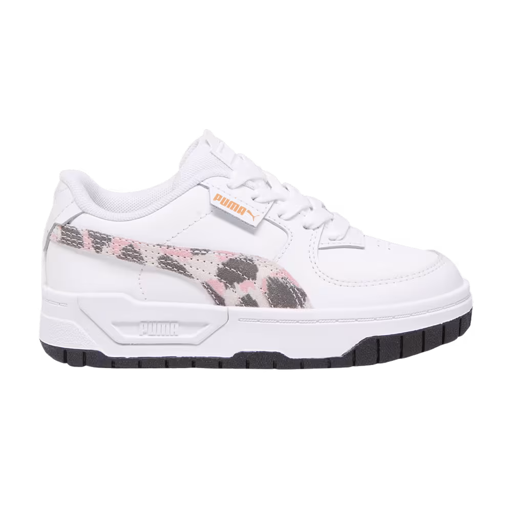 Puma Cali Dream Little Kid Animal Print - White Peach Smoothie