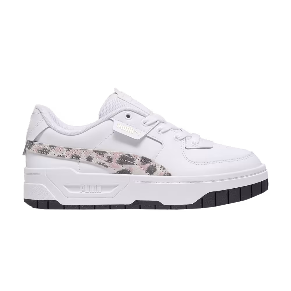 Puma Cali Dream Big Kid Animal Print - White Peach Smoothie