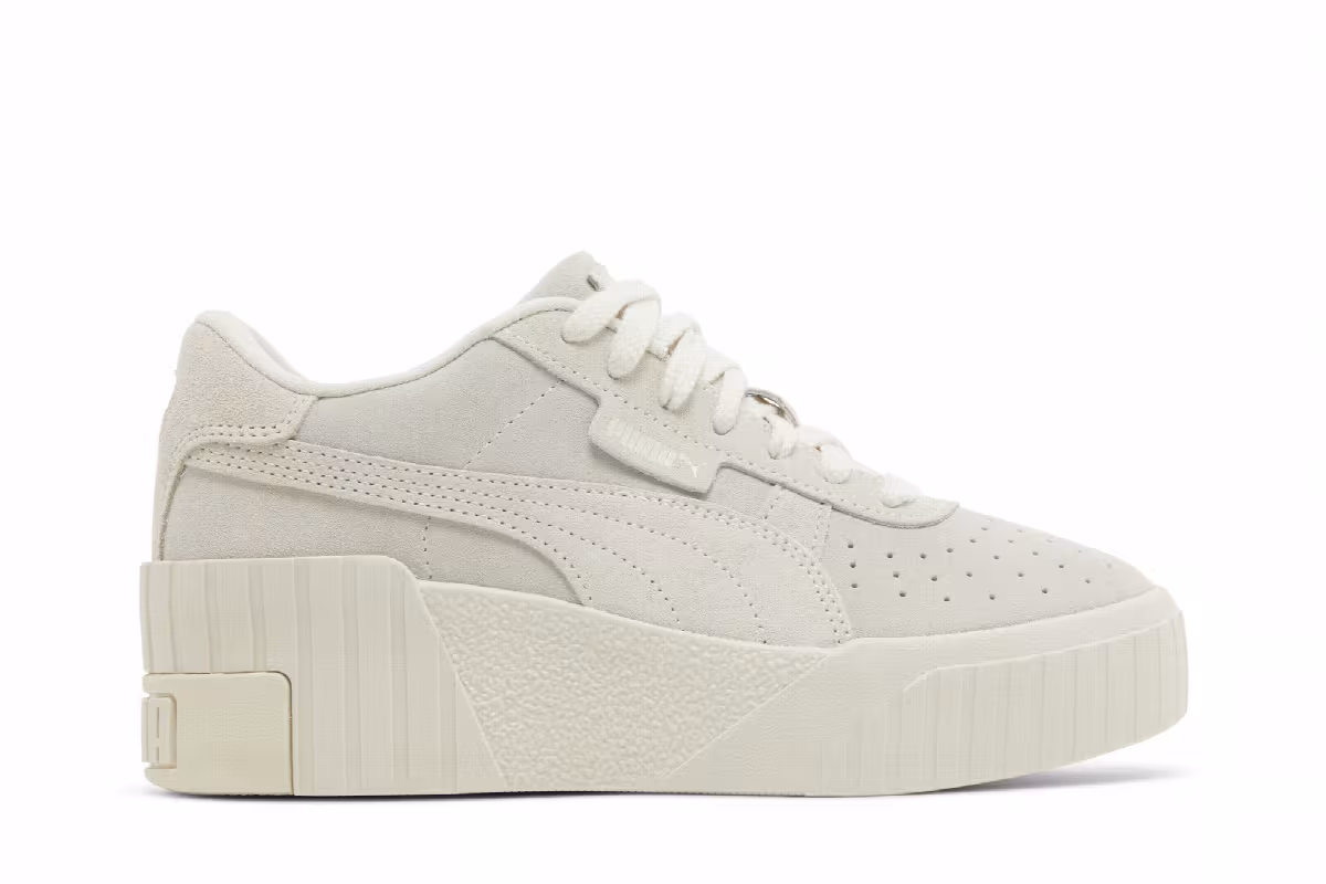 Puma Women's Cali Wedge Tonal Pristine Marshmallow, view 2