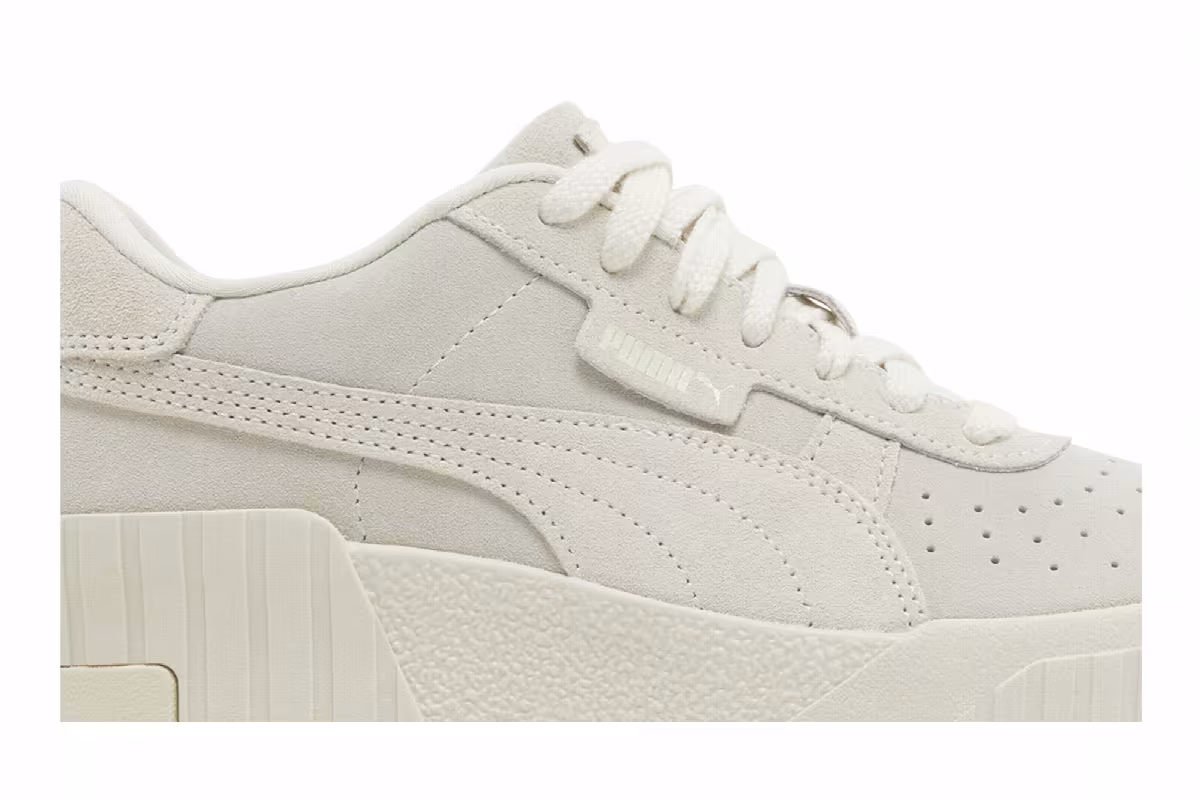 Puma Women's Cali Wedge Tonal Pristine Marshmallow, view 3