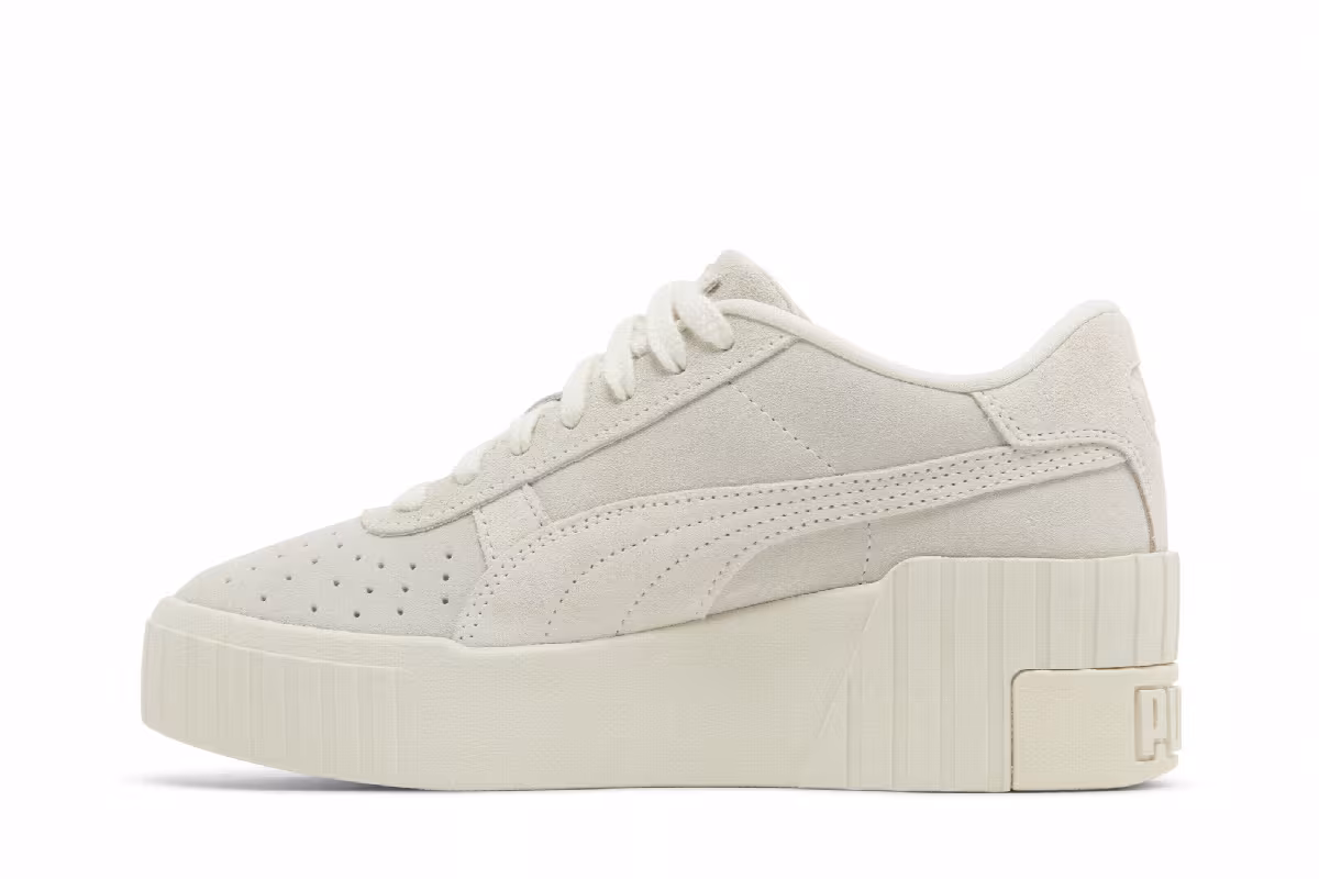 Puma Women's Cali Wedge Tonal Pristine Marshmallow, view 4