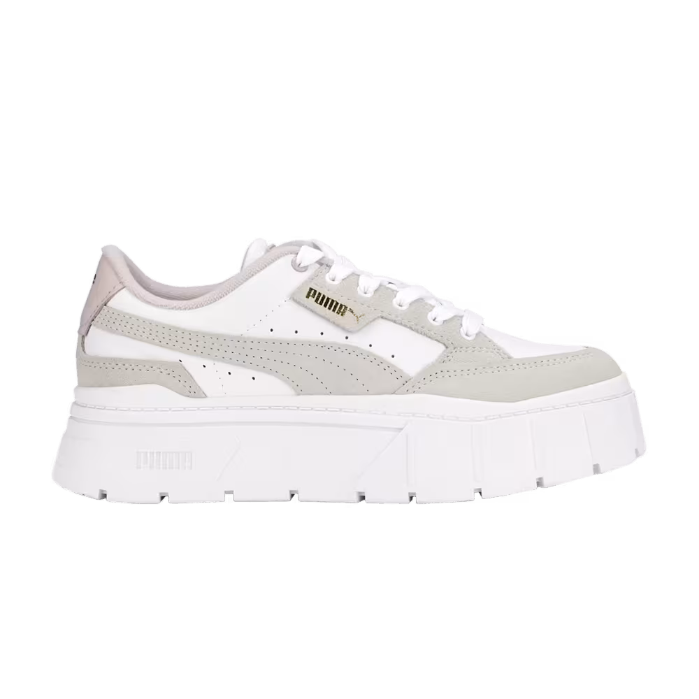 Puma Women's Mayze Stack Terry - White Chalk Pink