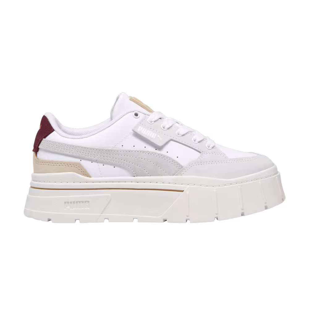 Puma Women's Mayze Stack Luxe White Dark Jasper