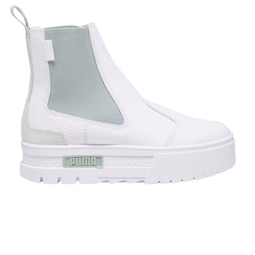 Puma Women's Mayze Chelsea Luxe White Mint
