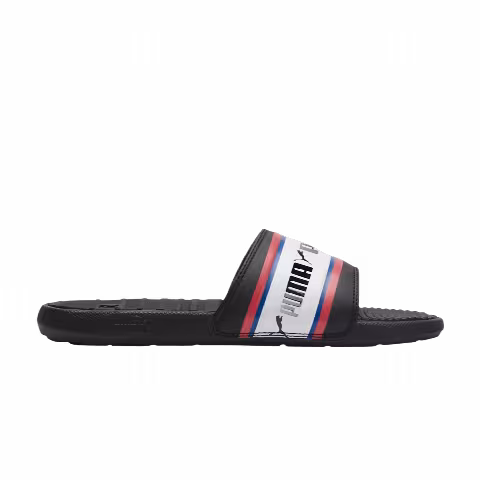Puma Cool Cat Slide 'Stripe Repeat - Black High Risk Red'