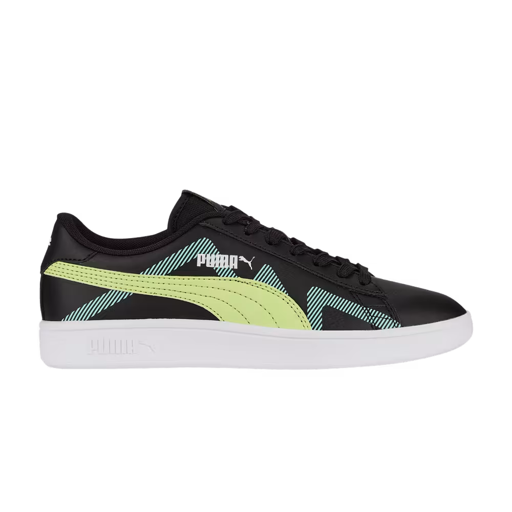 Puma Smash v2 Future U Big Kid Black Lily Pad