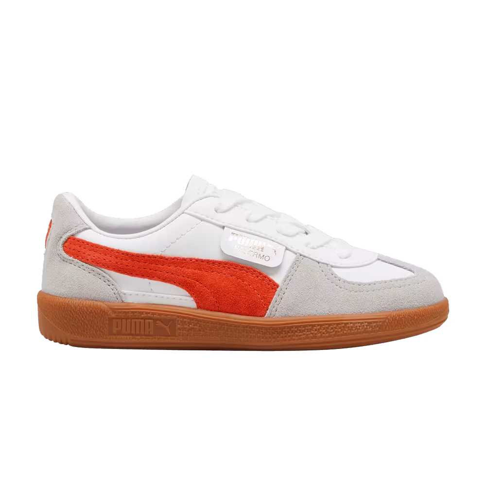 Puma Palermo Leather Little Kid White Redmazing Gum