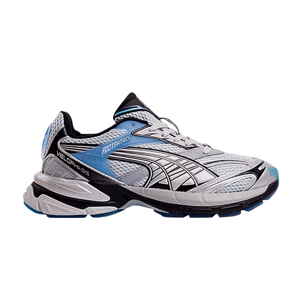 Puma Footpatrol x Velophasis Metallic Silver Blue
