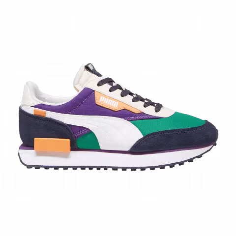Puma Future Rider Play On Big Kid 'Archive Green Purple Pop'