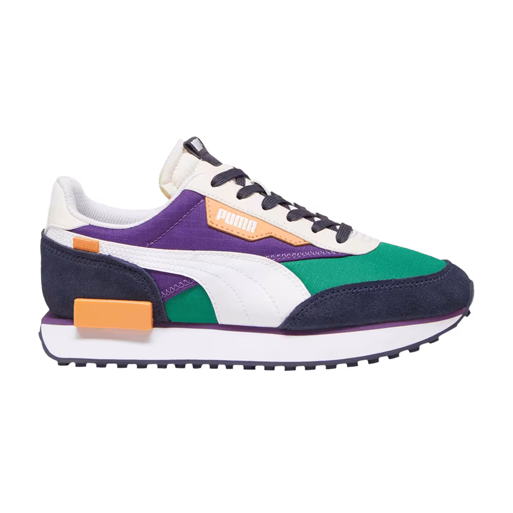 Puma Future Rider Play On Big Kid Archive Green Purple Pop