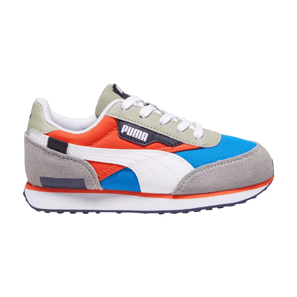 Puma Future Rider Play On Little Kid Racing Blue Hot Heat