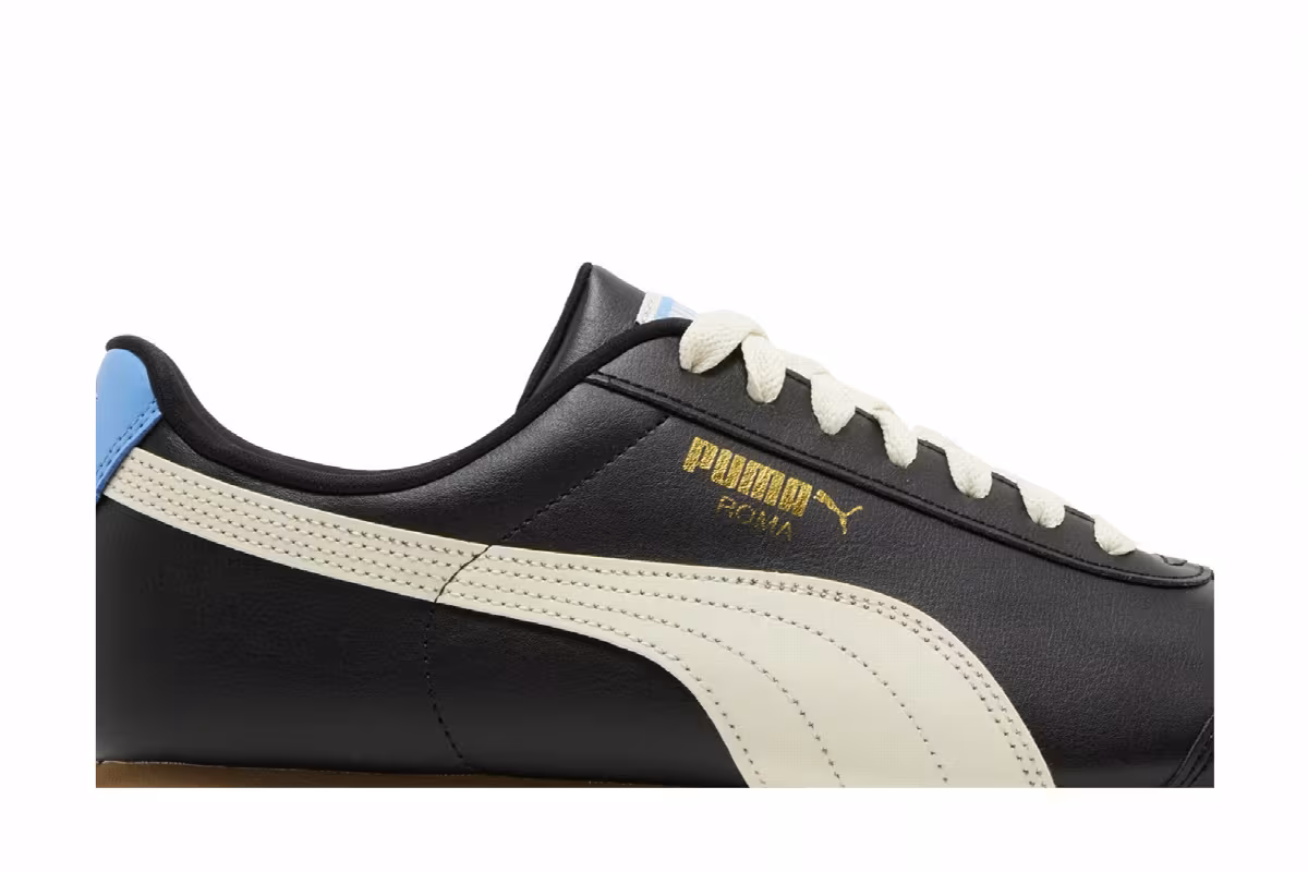 Puma Roma Basic Plus Black Regal Blue, view 3
