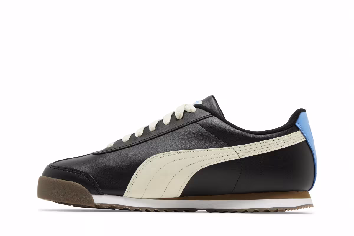 Puma Roma Basic Plus Black Regal Blue, view 4