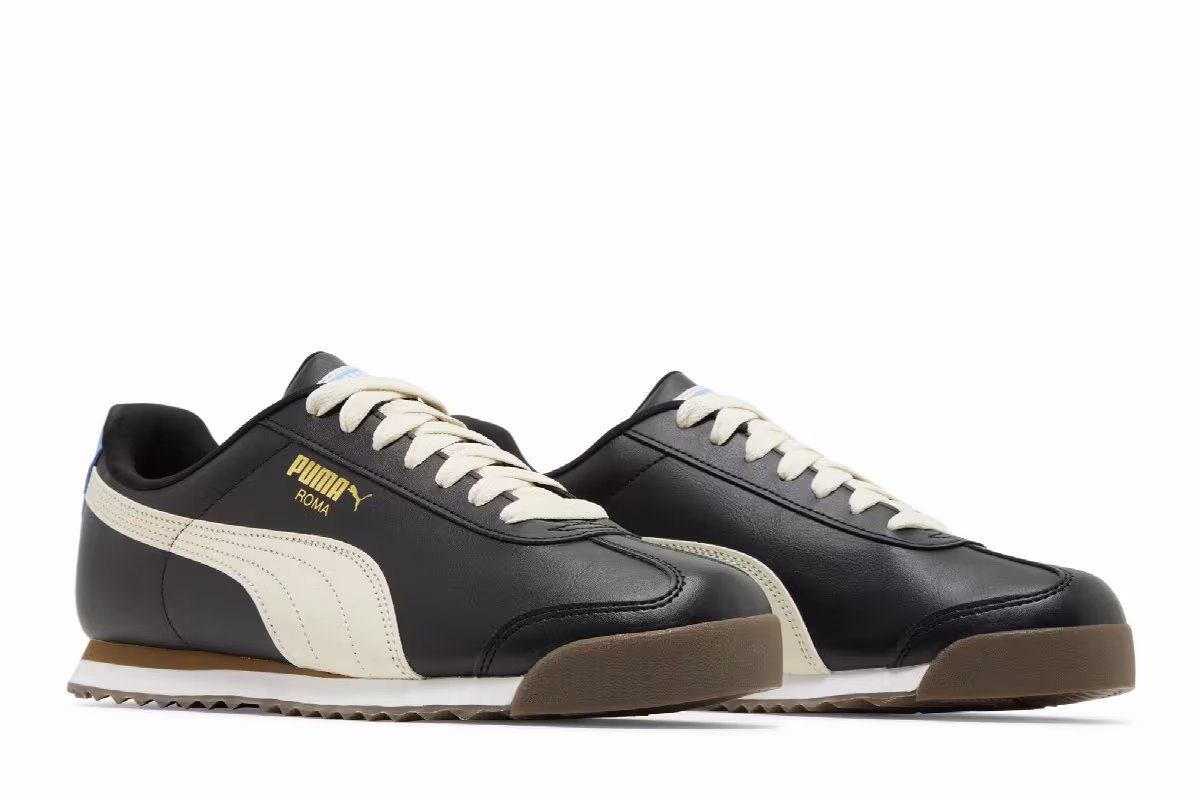 Puma Roma Basic Plus Black Regal Blue, view 9