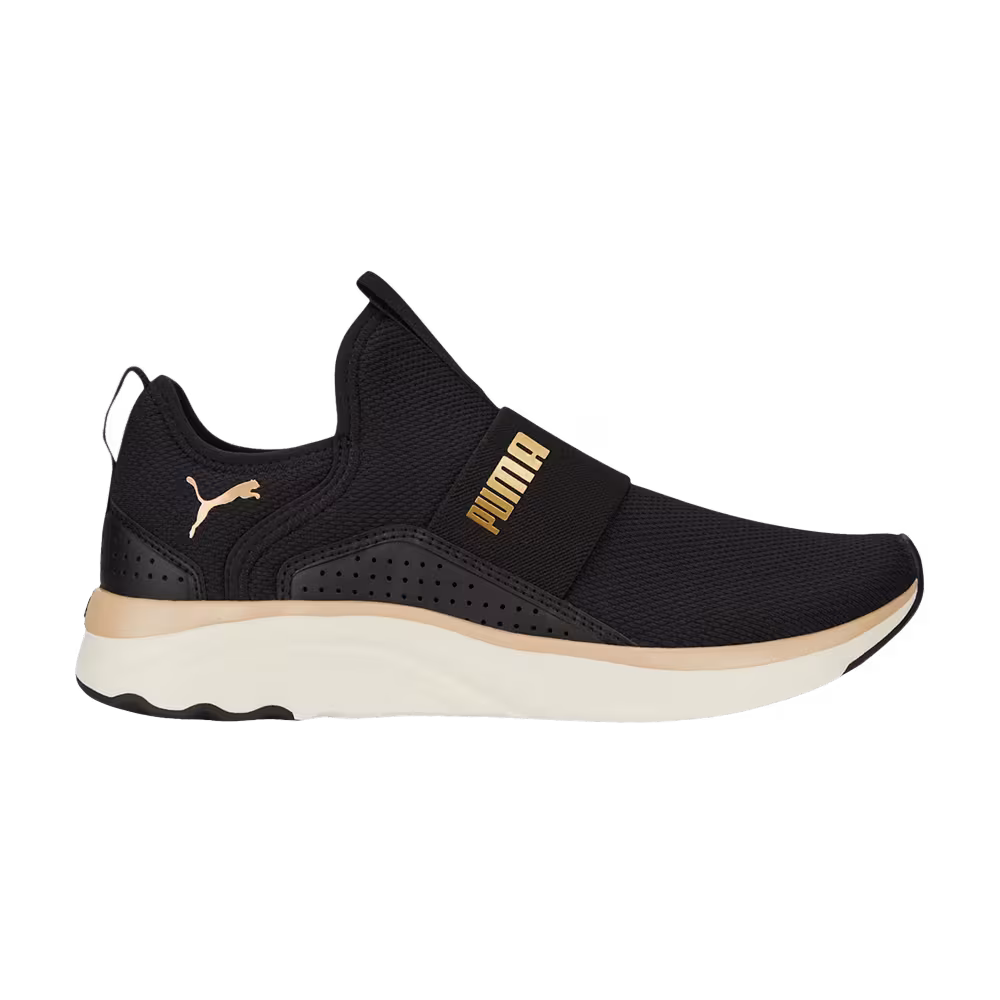 Puma Women's Softride Sophia Slip-on Black Gold
