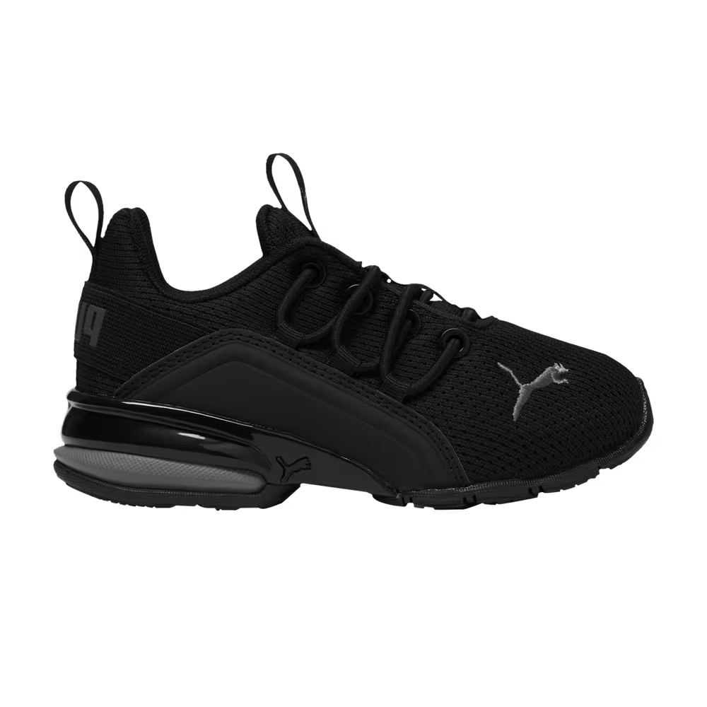Puma Axelion Mesh Little Kid Black Dark Coal