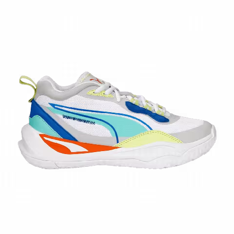 Puma Playmaker Jr 'White Mint Victoria Blue'
