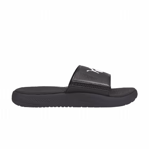 Puma Softride Slide Big Kid 'Black White'