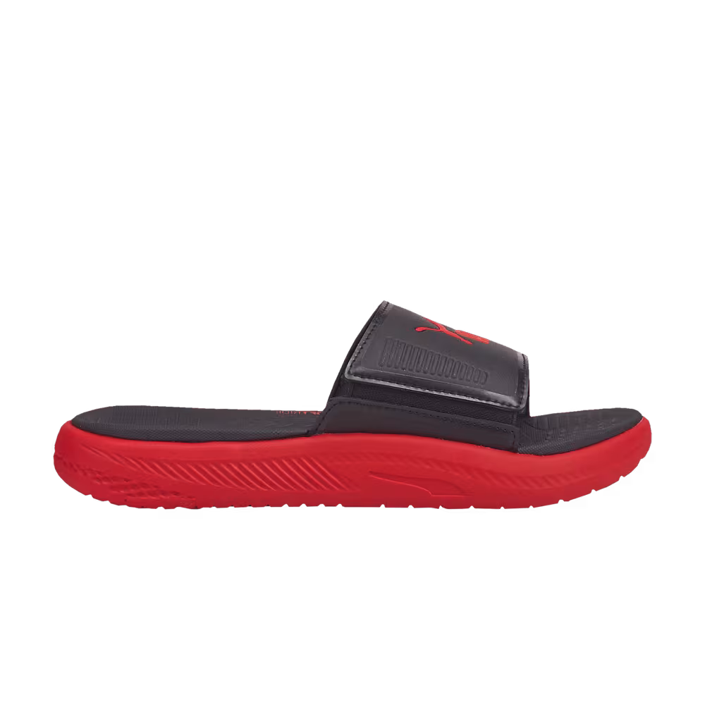 Puma Softride Slide Big Kid Black Red