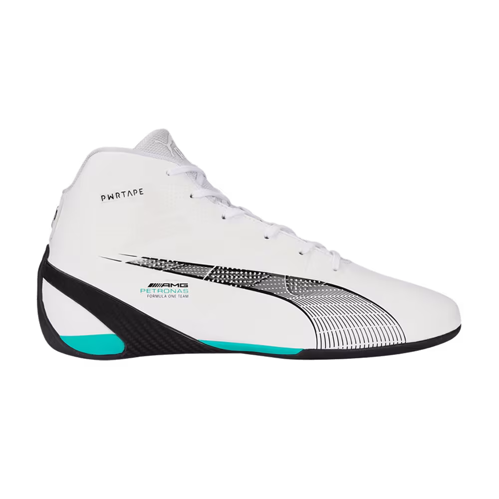 Mercedes-AMG Petronas F1 x Puma Carbon Cat Mid White Spectra Green