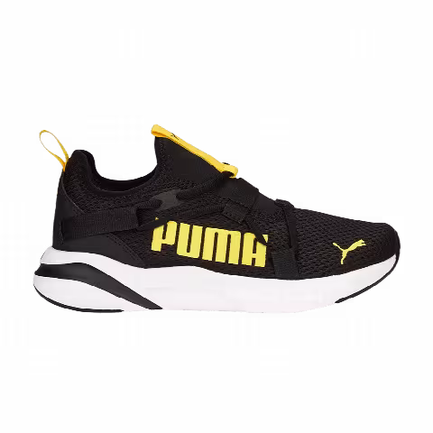 Puma SoftRide Rift Pop Big Kid 'Black Pelé Yellow'