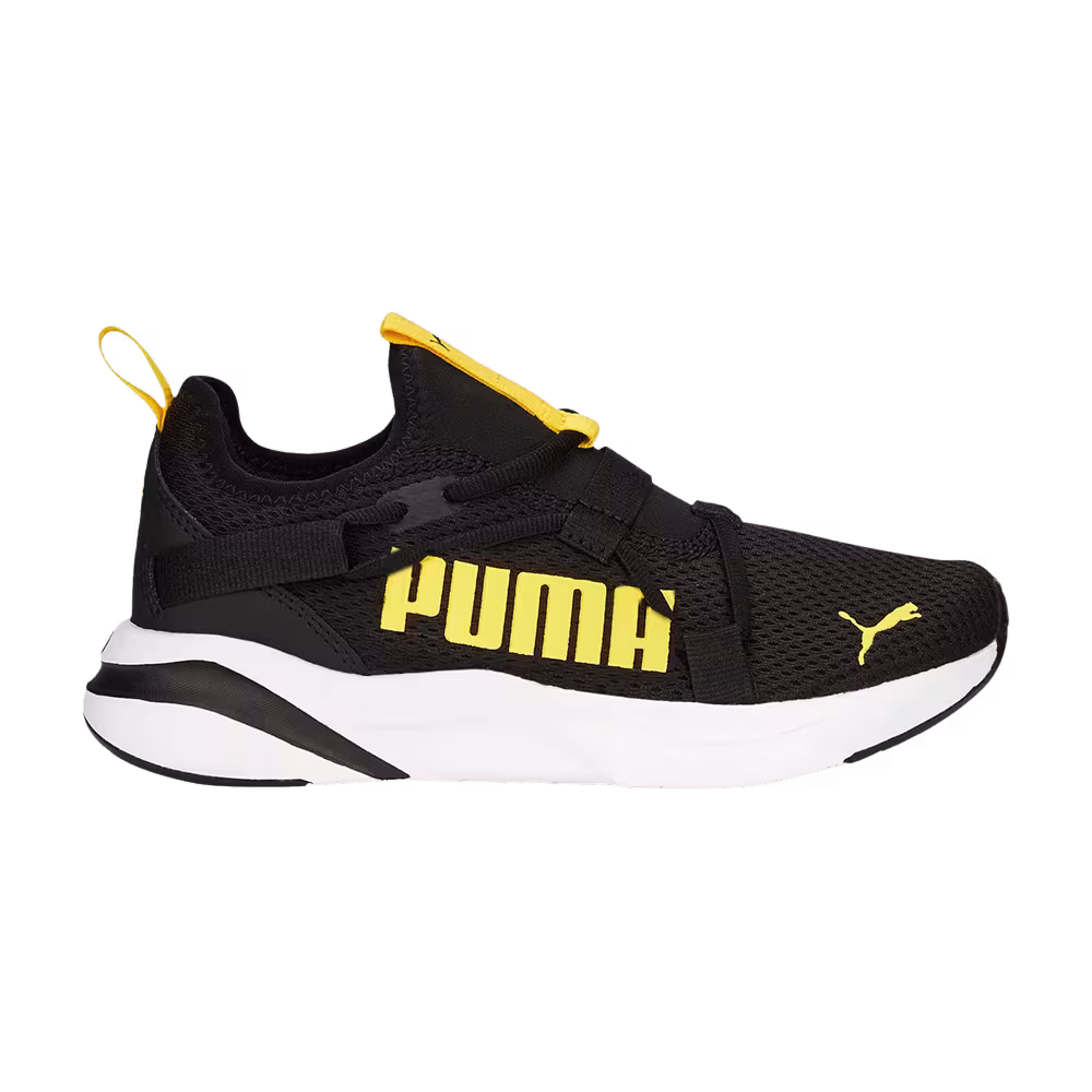 Puma SoftRide Rift Pop Big Kid Black Pelé Yellow