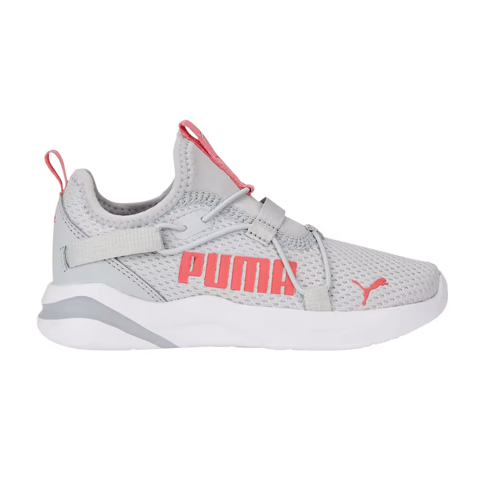 Puma SoftRide Rift Pop Little Kid Platinum Grey Loveable