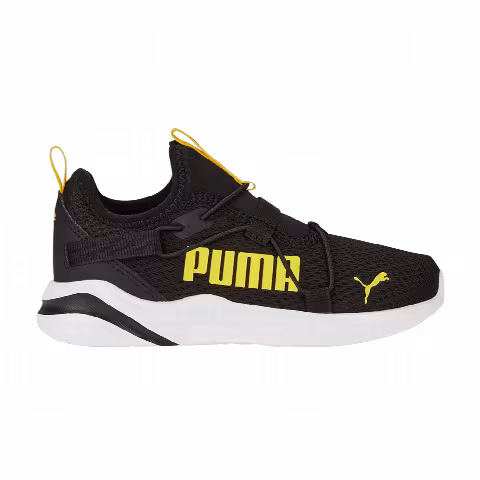 Puma SoftRide Rift Pop Little Kid 'Black Pelé Yellow'