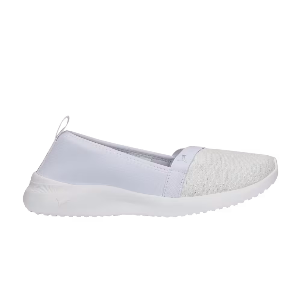 Puma Women's Adelina Space Metallics - White Matte Silver