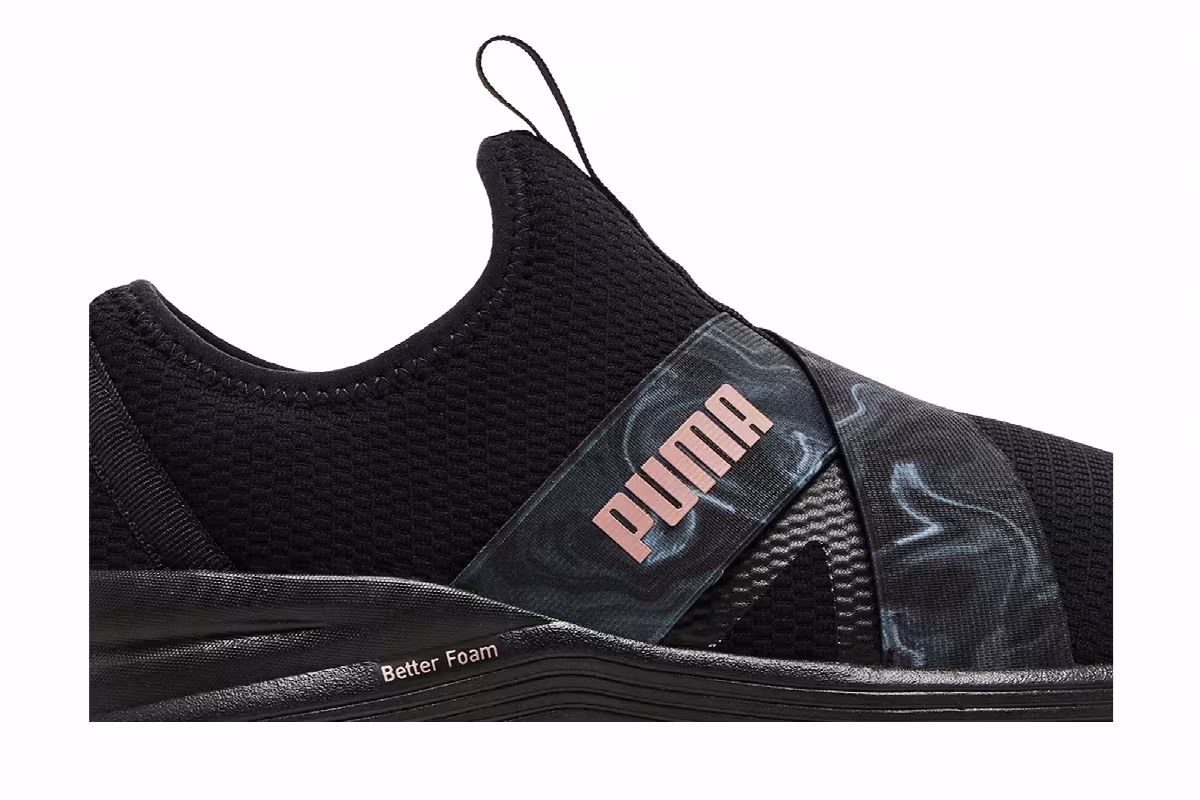 Puma Women's Better Foam Prowl Slip-On Black Rose Gold, view 3
