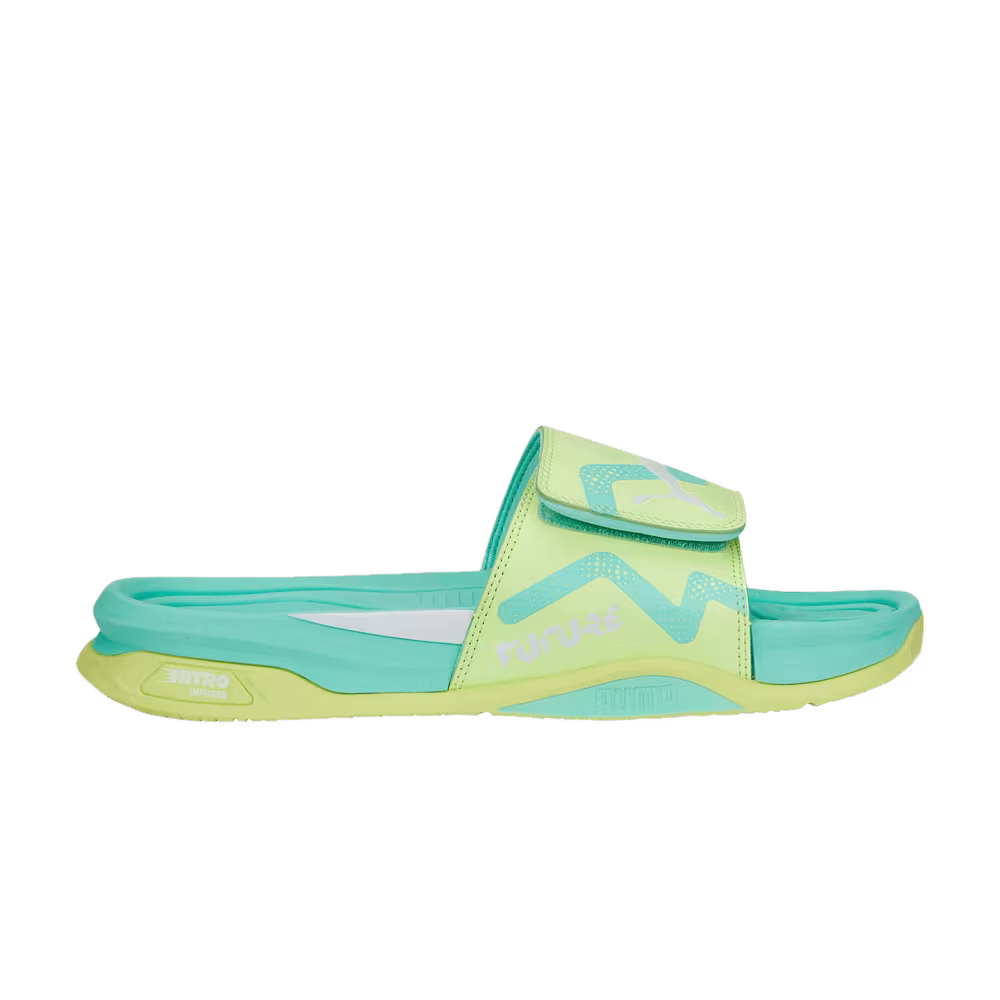 Puma Dream Nitro Future Slide Yellow Electric Peppermint