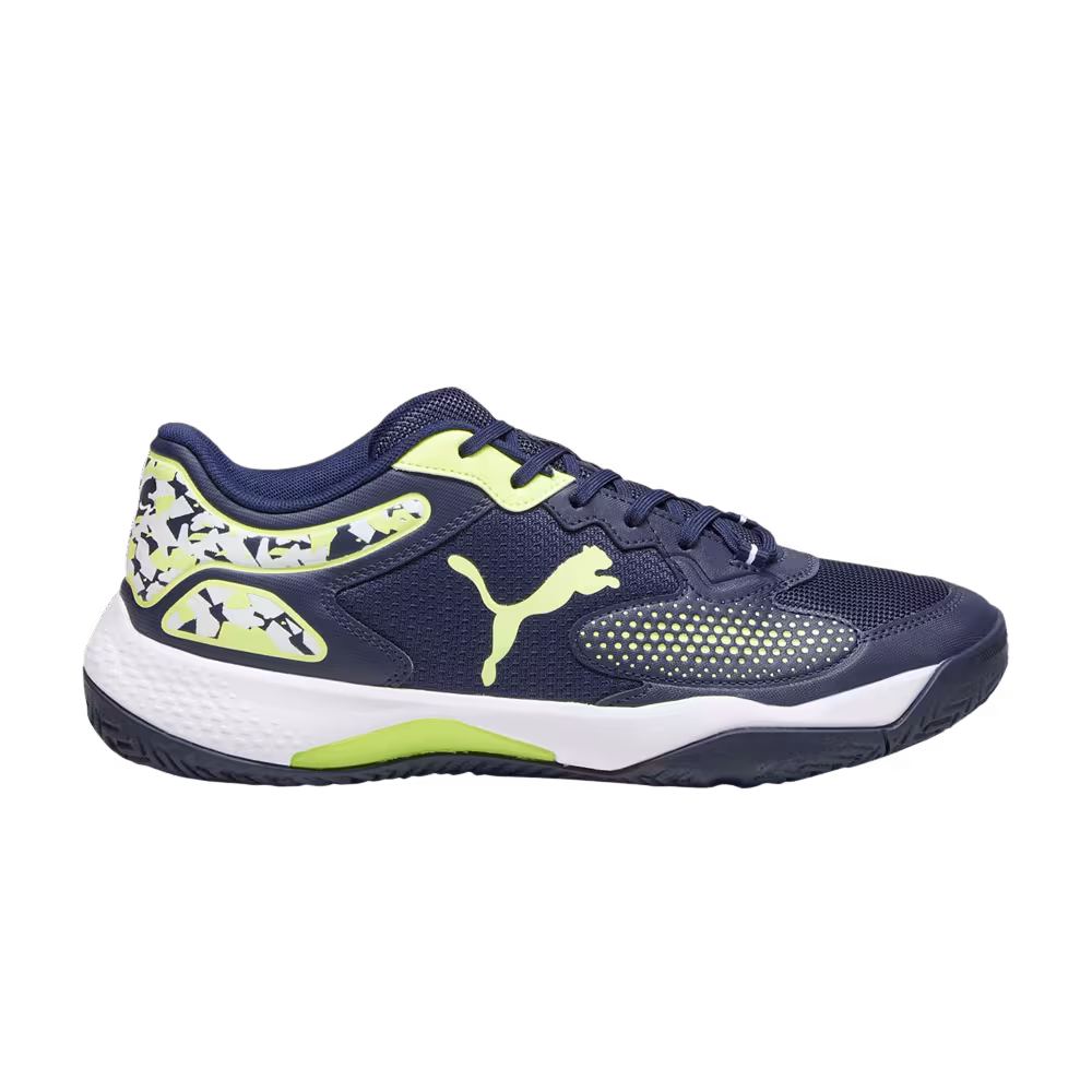 Puma Solarcourt RCT Padel Navy Fast Yellow Camo