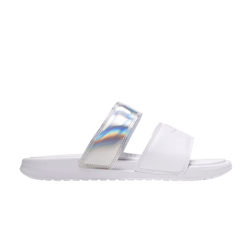 Nike Women's Benassi Duo Ultra White Iridescent