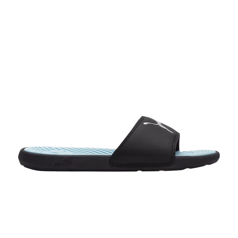 Puma Women's Cool Cat Sport Slide Black Blue Glow