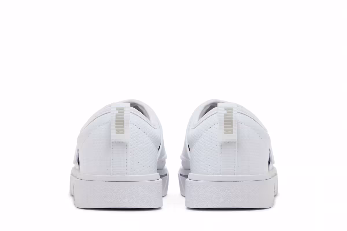 Puma El Rey II Slip-On Perf Leather White Grey Violet, view 7
