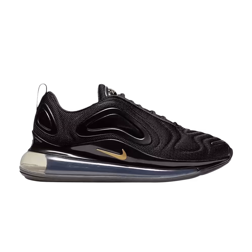 Nike Women's Air Max 720 Black Metallic Gold