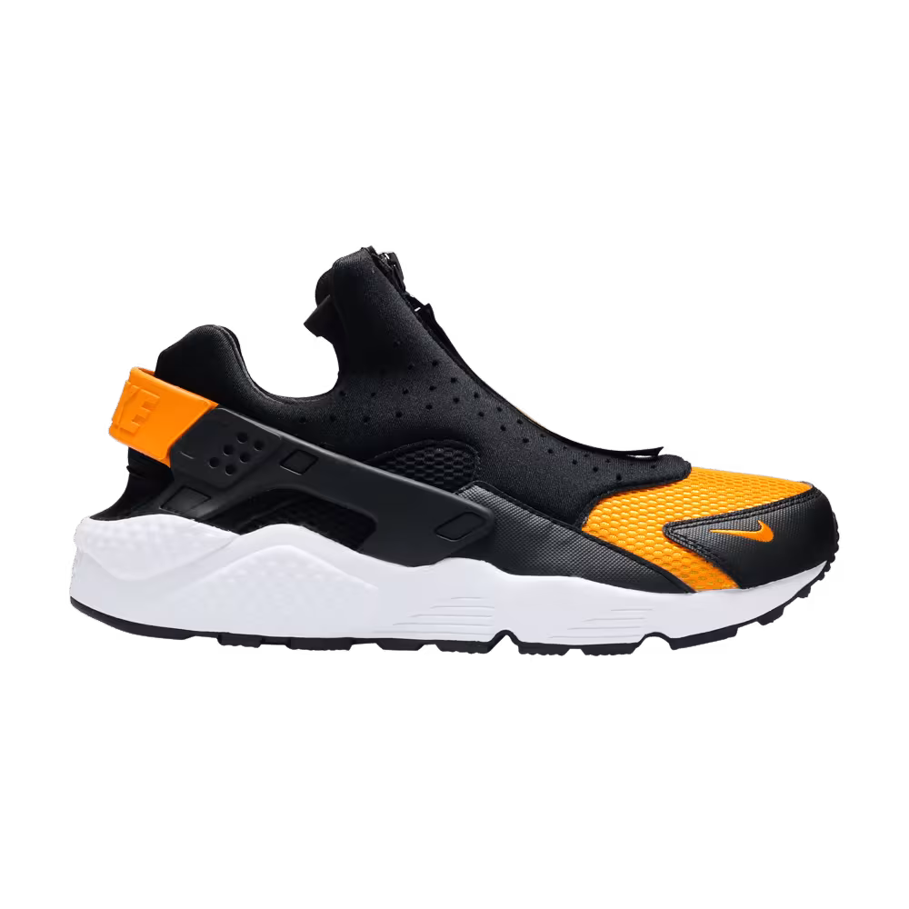 Nike Air Huarache Run EXT Zip Black Orange Peel